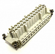 7324.6007.0 GWconnect Гнездо 24 контакта + земля, 16 Ампер 500 Вольт Molex Москва