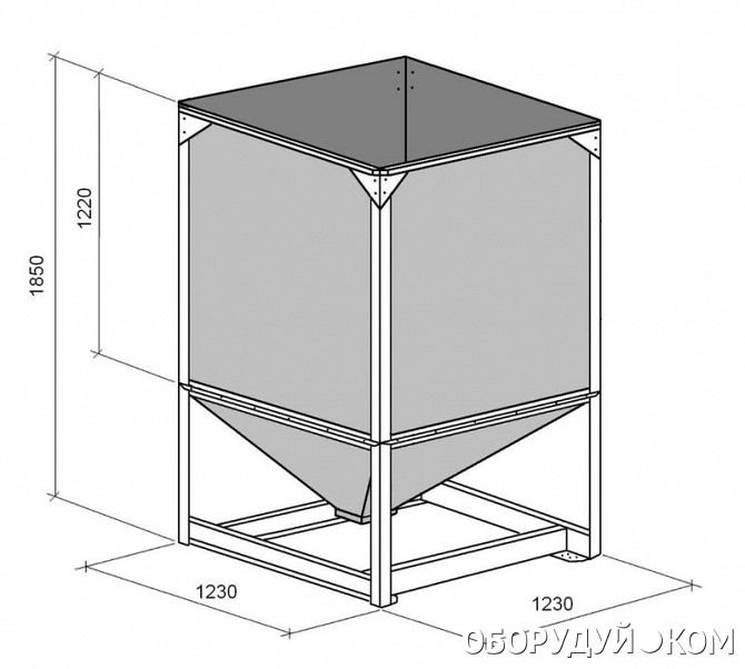 Бункер для песка чертеж