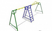 Качели «Детство» без подвеса Размеры: 6030 х 1775 х 2375 м Пермь
