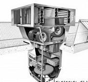 Крышный приточно-вытяжной агрегат с рекуперацией энергии Оренбург