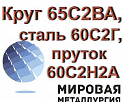 Круг 65С2ВА, сталь 60С2Г, пруток 60С2Н2А, пружины Казань