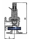 Клапан предохранительный пружинный малоподъемный фл. 17с12нж Нижний Новгород