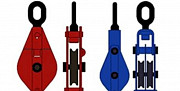 Блок монтажный 20т, 2 ролика с крюком или серьгой Екатеринбург