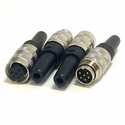 C091-11H0060002 Разъем M16, папа, на провод, IP67, вилка, 300В, PIN:6, 4/6мм AMPHENOL Москва