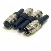C091-31D0061002 Разъем M16, мама, на провод, IP65,IP67, вилка, пайка, 300В, PIN:6 AMPHENOL Москва
