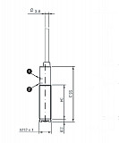 DMP-0N-1A Фотоэлектрический датчик, трубчатый, поляризованный световозвращающий, дистанция 2м Москва