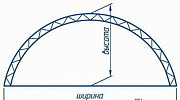 Ангар арочный 18х34 Омск