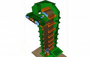 Ковшовый элеватор. Челябинск