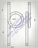 Импульсная трубка Перкинса для манометра прямая с петлей Санкт-Петербург