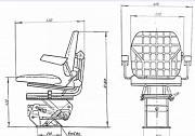 Сиденье машиниста унифицированное У7930.0.-01 Краснодар