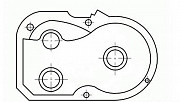 Корпус редуктора хода правый Москва
