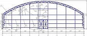 Ангар арочный с вертикальной стойкой Омск