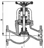 521-01.186 Клапан запорный фланцевый проходной сальниковый Ростов-на-Дону