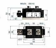 MDD312-22N1 Диодный модуль, 2200В, 310А Москва