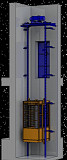 Грузовой подъемник в кирпичную шахту. Уфа