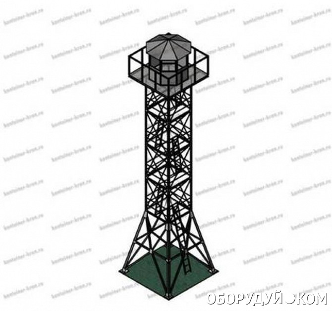 Металлическая наблюдательная вышка мнв 15 чертеж
