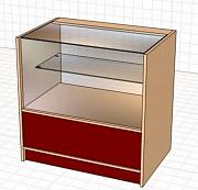 Прилавок торговый со стеклянной полкой Краснодар