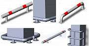 Металлические отбойники для парковки Саратов