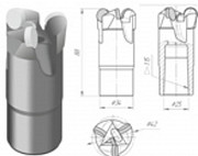 Резец PCD 3-42 для горно-геологических изысканий Челябинск