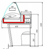 Подставка 1,5 (A87 N 1,5-10) к настольным витринам Argo A87 Екатеринбург