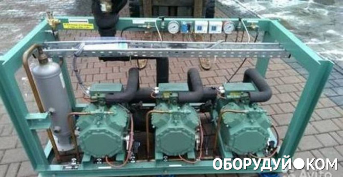 Многокомпрессорный холодильный агрегат. 2, агрегат 4 tcs. Холодильная централь на базе компрессоров bitzer. 3-х компр. Компрессори серии кв.