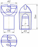 Буровая коронка БУ52СА Челябинск