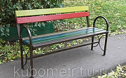 Садовые скамейки со спинкой цветная Ставрополь