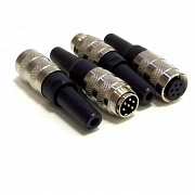 PXMBNI16FBF06ASC Разъем: M16, мама, на провод, IP67, вилка, пайка, 125В, PIN:6, 5А BULGIN Москва