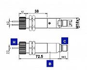 S50-MA-5-E01-PP (952021240) Датчик оптоволоконный, красное излучение 660 нм, разъем М12 Москва