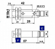 S50-PL-5-G00-XG (952001430) Датчик лазерный оппозитный, красное излучение 650 нм, разъемом М12 Москва