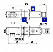 S50-PS-2-M03-NN (952001900) Датчик с подавлением фона, красное излучение 630 нм, 50-100 мм Москва