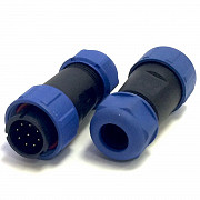 SP2110/P9 Разъем папа, IP68, 9 pin пайка, до 5A, до 500V, Основной разъем кабельный штекер WEIPU Москва