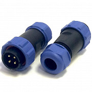 SP2111/P4 - Разъем папа, IP68, 4 pin - пайка, до 30A, до 500V, Ответный разъем кабельный штекер WEIP Москва