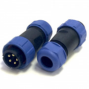 SP2111/P5 - Разъем папа, IP68, 5 pin - пайка, до 30A, до 500V, Ответный разъем кабельный штекер WEIP Москва
