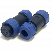 SP2111/S12 Разъем мама, IP68, 12 pin пайка, до 5A, до 400V, Ответный разъем блочное гнездо WEIPU Москва