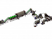 Комплекс вторичной переработки полигонной ПЭТ (600кг/ч Подольск