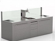 Кухня с мойками для ресторана Москва