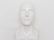 Голова мужская "Beauty", белая, глянцевая A123 Челябинск