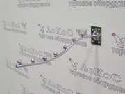 Кронштейн на стену изогнутый d=6мм 6 шариков, L=300мм, хром C-496A E03 L=300 Челябинск