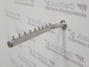 Кронштейн на стену прямой 9 штырьков с правым углом, L=400мм, хром RU03 Челябинск