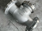 Клапан обратный поворотный фланцевый нержавеющий 316Ti Ру16 Ду100(Китай) Краснодар