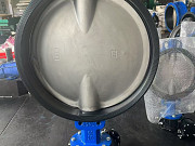 Затвор дисковый поворотный межфланцевый симметричный чугунный с редуктором Красноярск