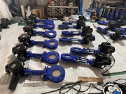 Задвижки шиберно-ножевые фланцевые односторонние стальные с электроприводом Казань