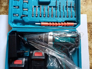 Аккумуляторная дрель 2 АКБ, кейс, набор Липецк