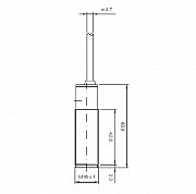 SS0 / 0N-1A Фотоэлектрический датчик, M18, 50mm NPN NO / NC металл без прилавок. кабель 2 м Москва