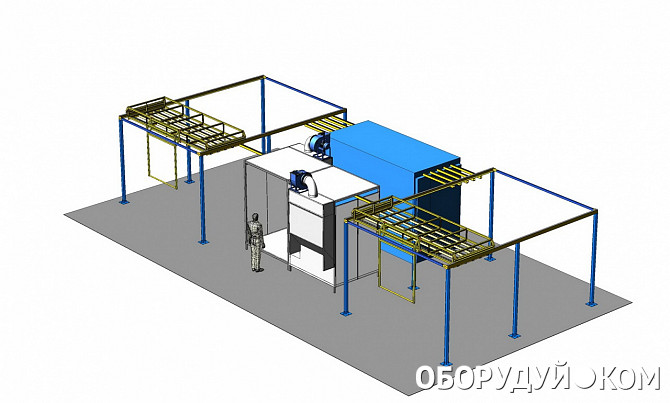 Камера для порошковой покраски чертеж