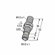 BI3U-M12-AN6X-H1141 Индуктивный датчик M12 * 1, DC 3-проводной, 10... 30 VDC Turck Москва