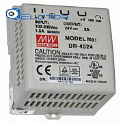 DR-4524 Импульсный блок питания 45W, 24V, 0-2.0A, Mean Well Москва