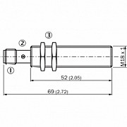 IME18-05BPPZC0S Индуктивный датчик M18, диапазон измерения 5 мм Sick Москва